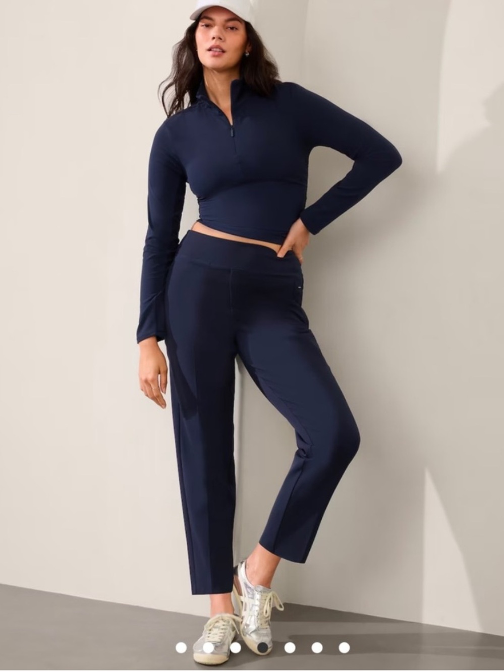 Athleta ENDLESS HIGH RISE PANT in Navy Blue Sz 14P
